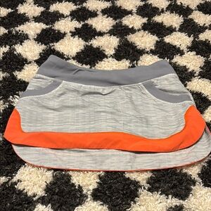 lululemon Stylish Gray and Orange Women's Skirt